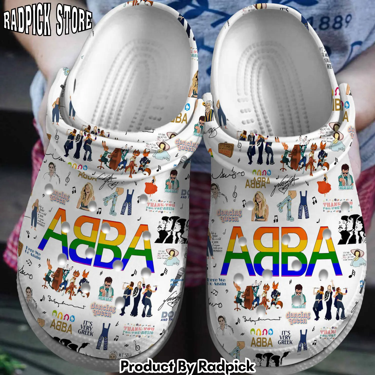 Radpick abba music clogs shoes comfortable for men women afh rp6528350